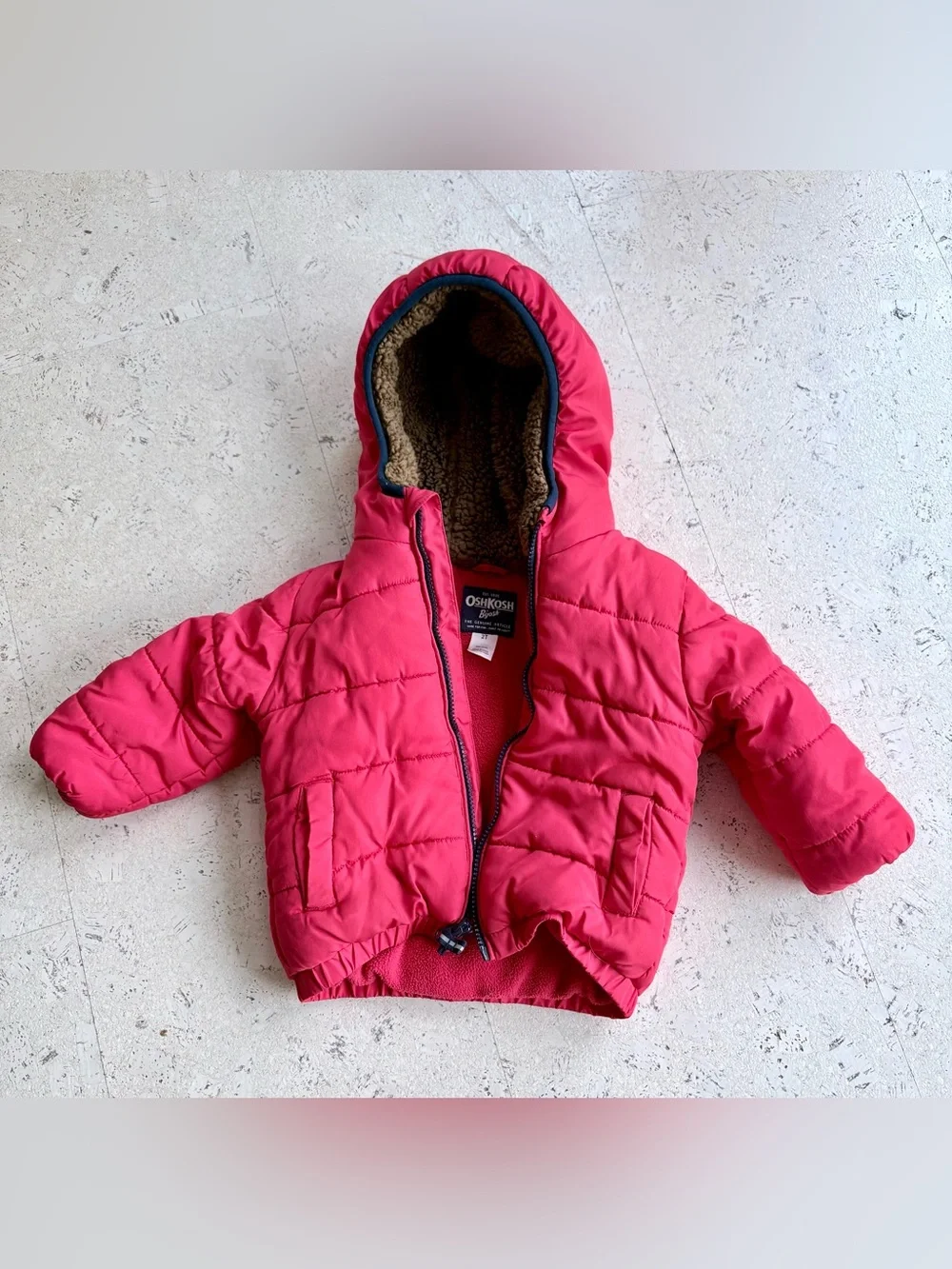 Oshkosh heavy weight toddler puffer jacket.